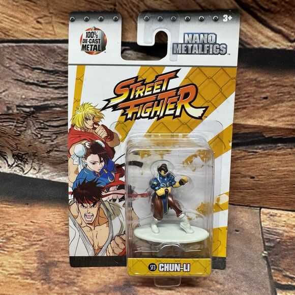 Jada Toys Street Fighter Chun-Li Nano Metalfigs Die-Cast Figure SF3 Gaming MOC - Picture 1 of 7